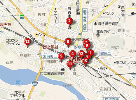マッサージ 整体 熊谷 地図