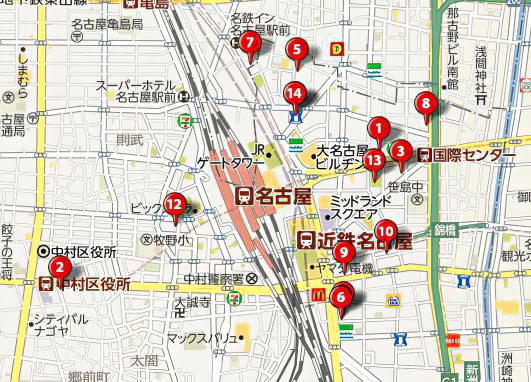 マッサージ 整体 名古屋 地図