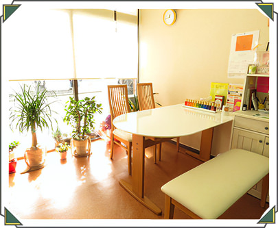 福島市 マッサージ 整体 ケア工房美いず 室内写真